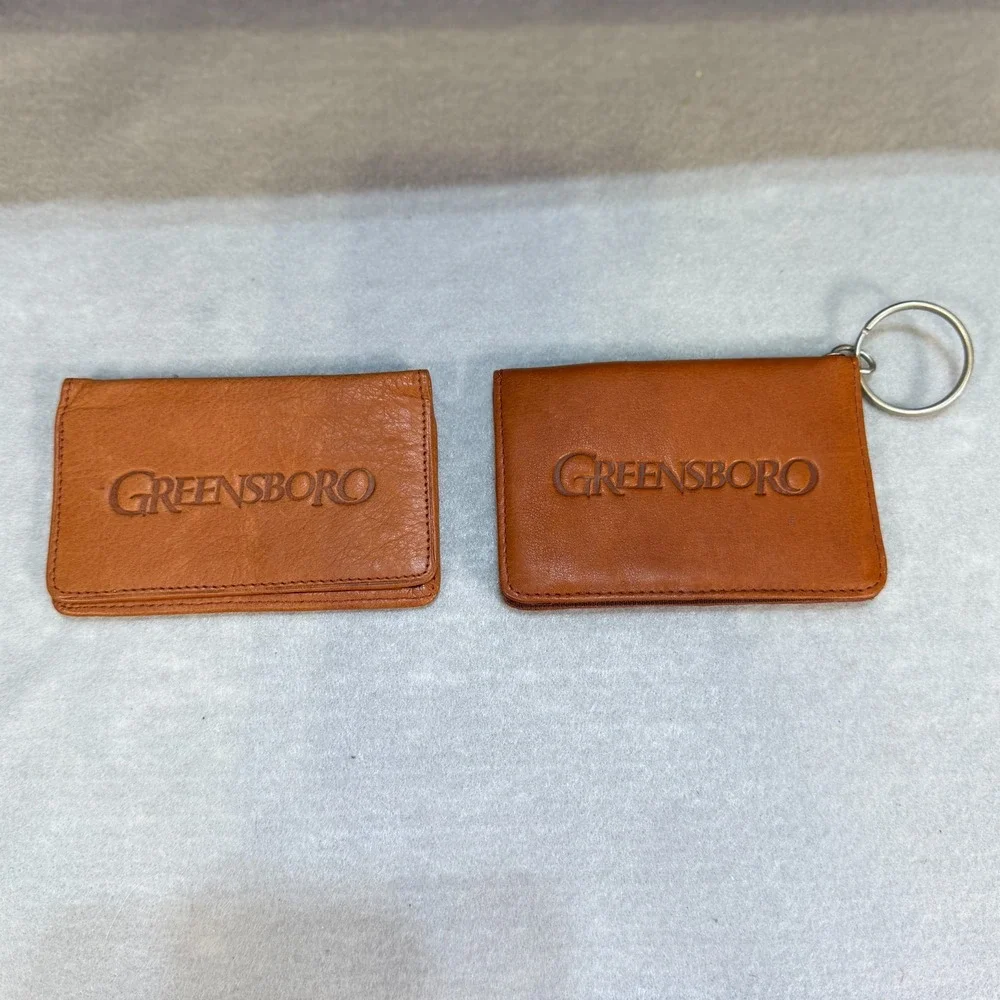 Vintage Greensboro Duffel Bag Set w/ Wallet & Keychain – 1990s Promo Travel Gear
